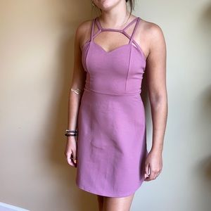 Solemio Dusty Rose Strappy dress